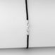 Серебряный шелковый плетеный шнурок  Milan  черного цвета для крестика , 35, 0.98, шелк Milan