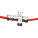 Красная нить Шамбола со вставкой Крестик с камнями, 15.0, 1.74