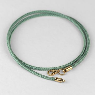 Серебряный шелковый плетеный шнурок  Milan  графитового цвета для крестика , 40, 0.98, шелк Milan