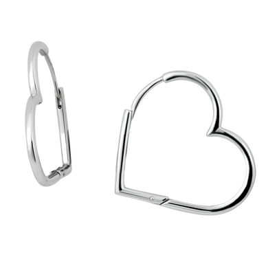 Срібні сережки "Серця", 4.80