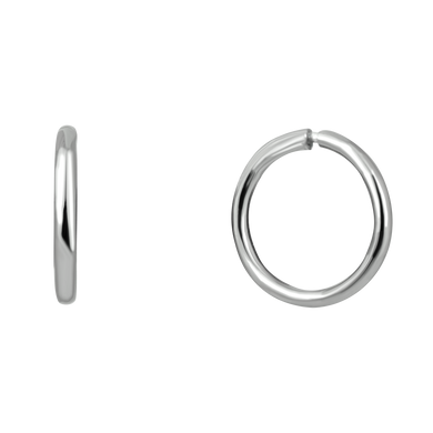 Серебряные серьги -кольца, 0.80